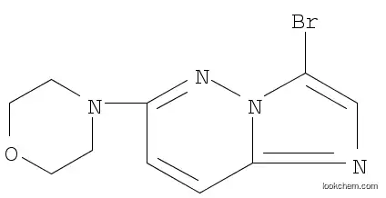 Molecular Structure of 1012343-72-4 (4-(3-Bromoimidazo[1,2-b]pyridazin-6-yl)morpholine)